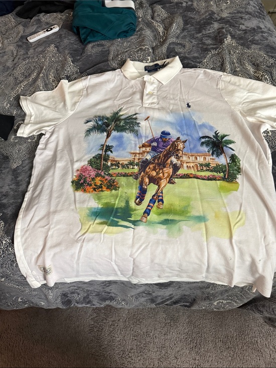 Polo Ralph Lauren Other - Polo by Ralph Lauren White Polo with Colorful Polo Player Graphic
